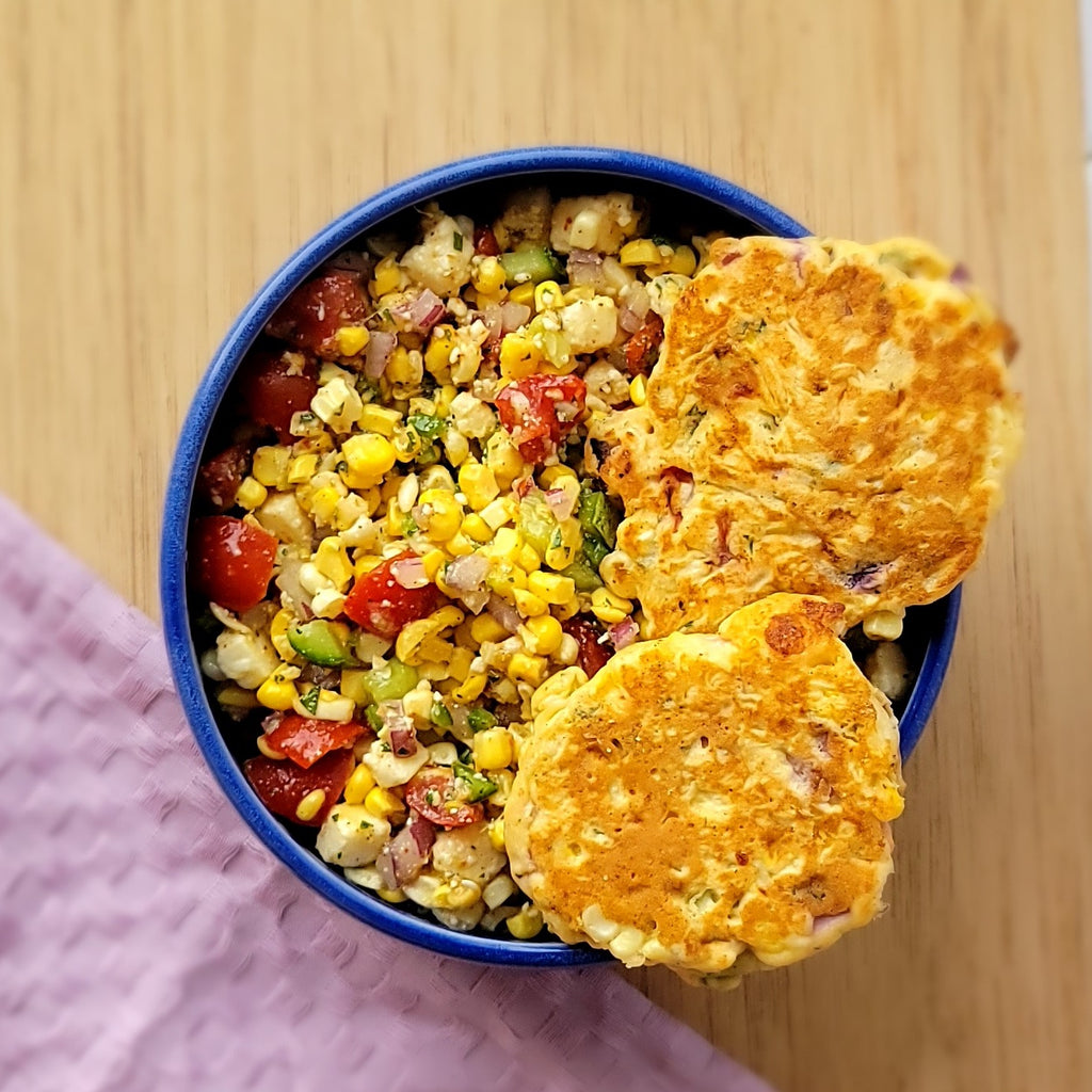 August Recipe: Corn Salad & leftover recipe