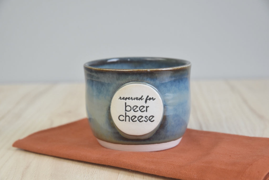 Handmade beer cheese bowl from Winchester, KY - the birthplace of Beer Cheese