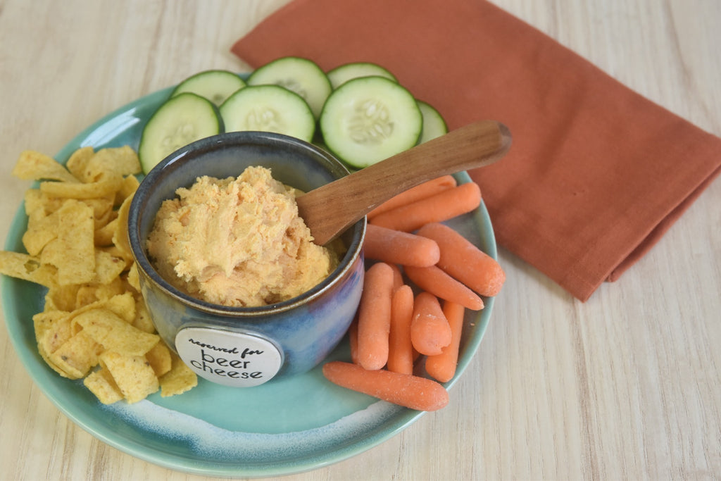 Handmade beer cheese bowl from Winchester, KY - the birthplace of Beer Cheese