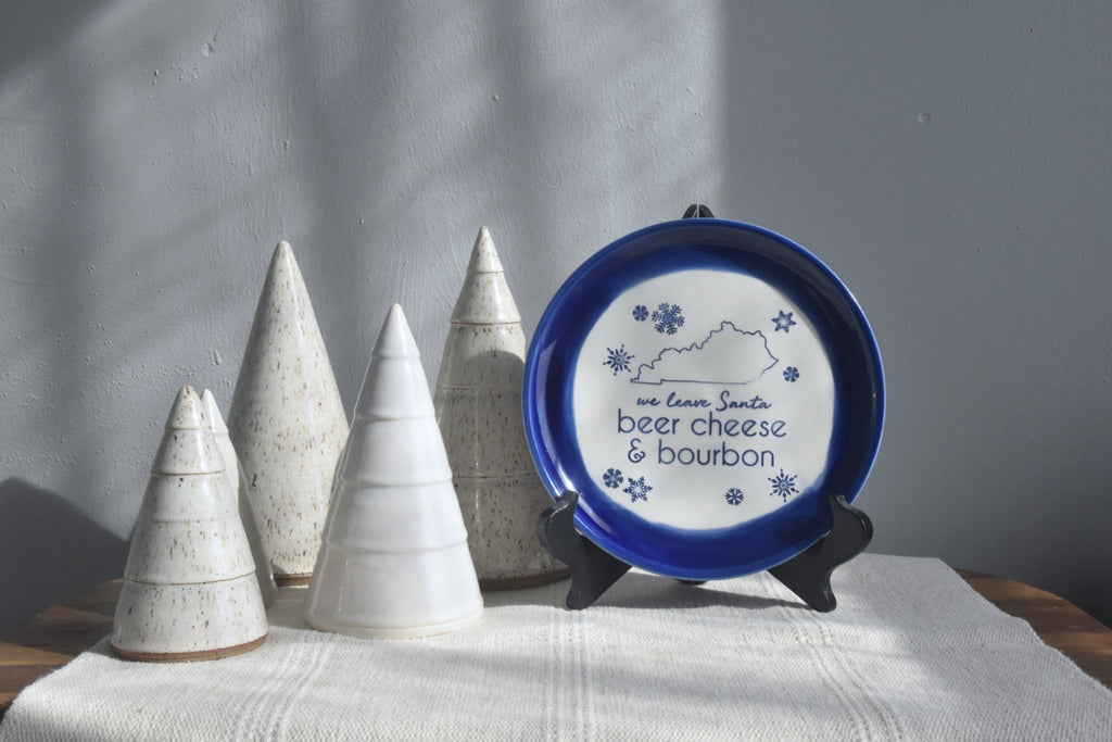 "We Leave Santa Beer Cheese & Bourbon" Plate