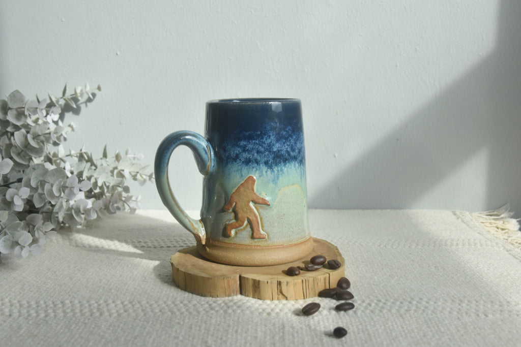 Handmade Bigfoot Mug - perfect gift for outdoor enthusiasts and lovers. Made in Kentucky