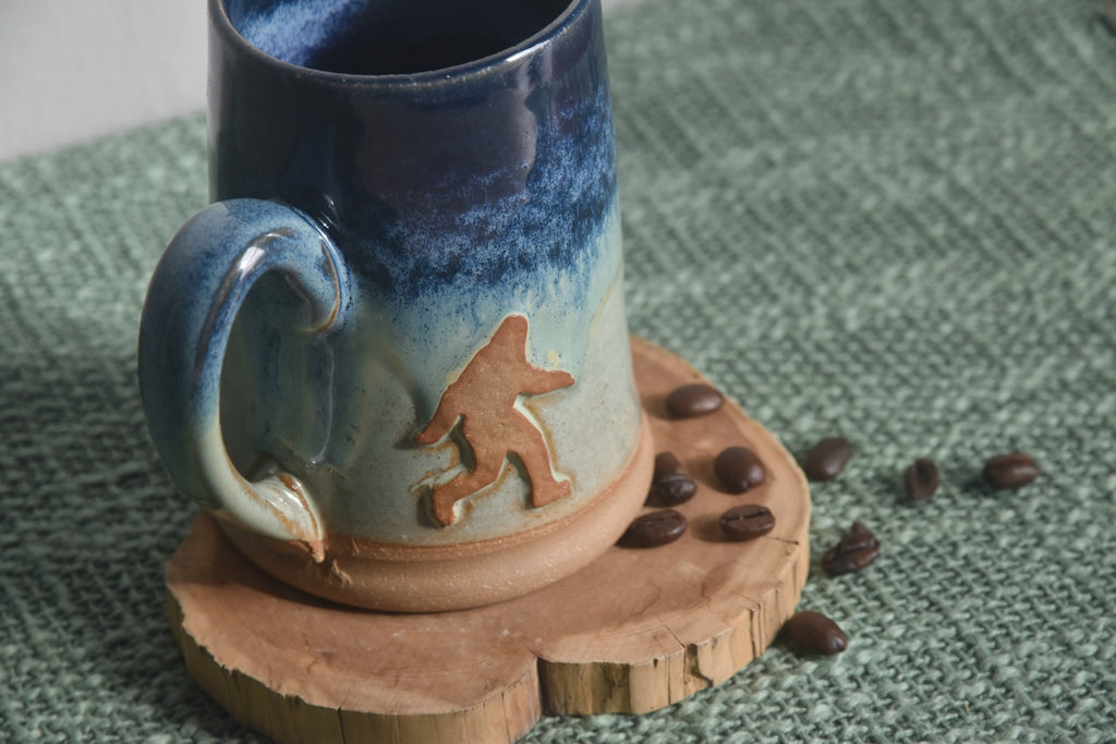 Handmade Bigfoot Mug - perfect gift for outdoor enthusiasts and lovers. Made in Kentucky