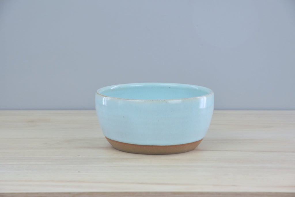 Set of Handmade Bowls - in white & blue glaze for clean, modern aesthetic. All pottery made by hand in Winchester, KY by Kentucky artists