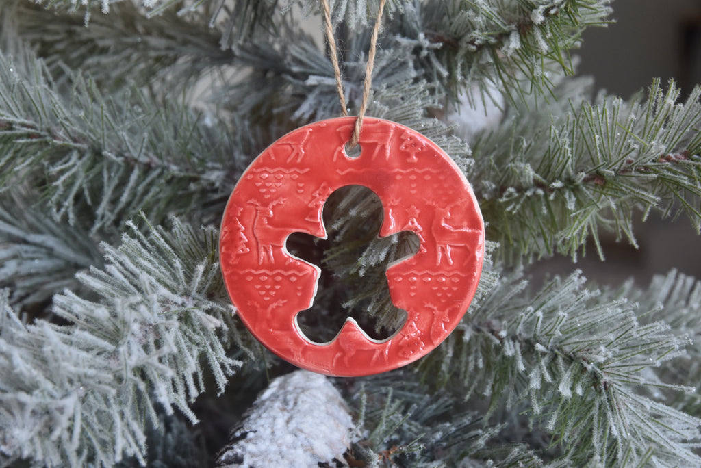 Classic Christmas Cutout Ornament | Gingerbread Man