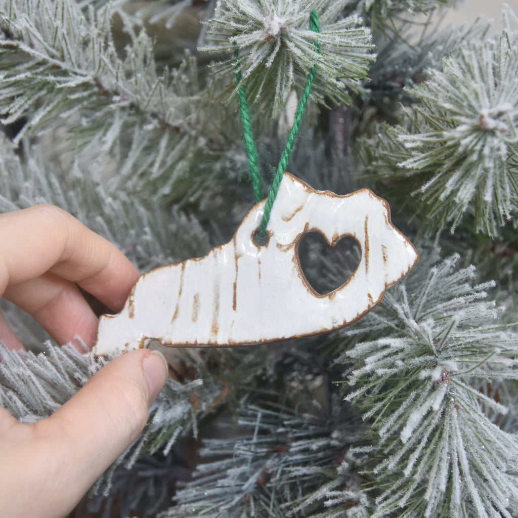 Woodland Kentucky Heart Ornament
