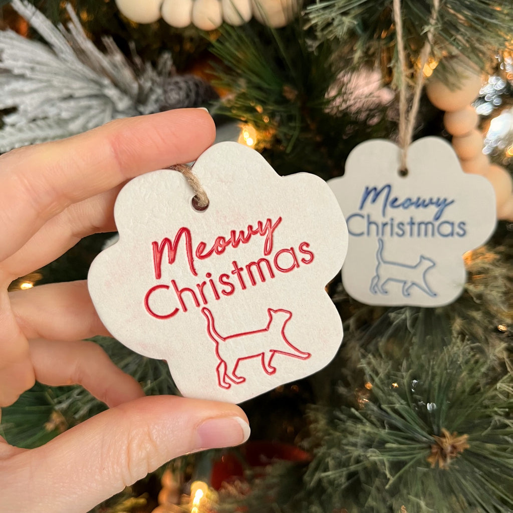 Meowy Christmas Ornament