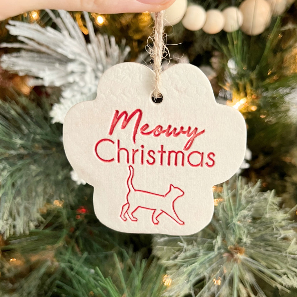 Meowy Christmas Ornament