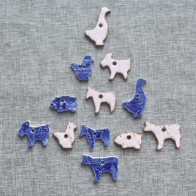 Mini Farm Animal Ornaments