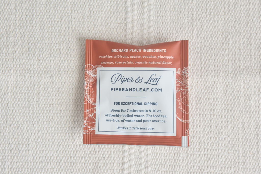 Orchard Peach | Piper & Leaf Bagged Teas