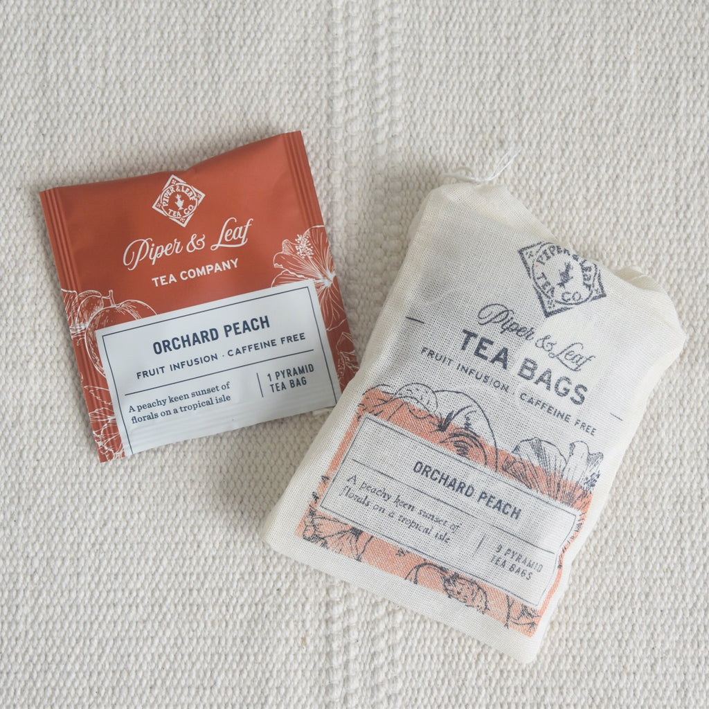 Orchard Peach | Piper & Leaf Bagged Teas