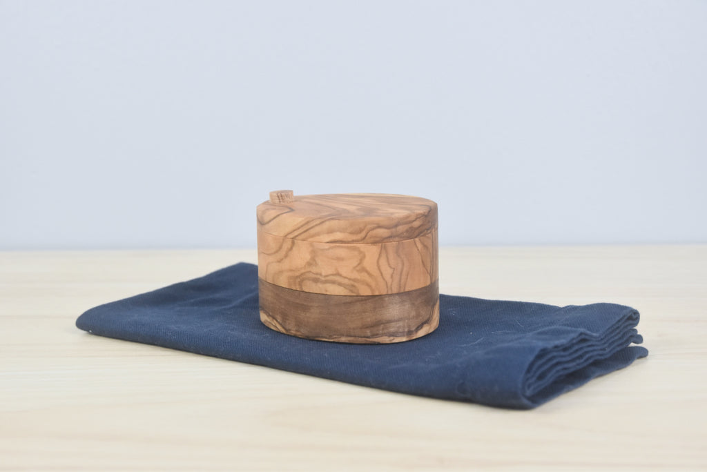 Olive Wood Salt & Pepper Cellar