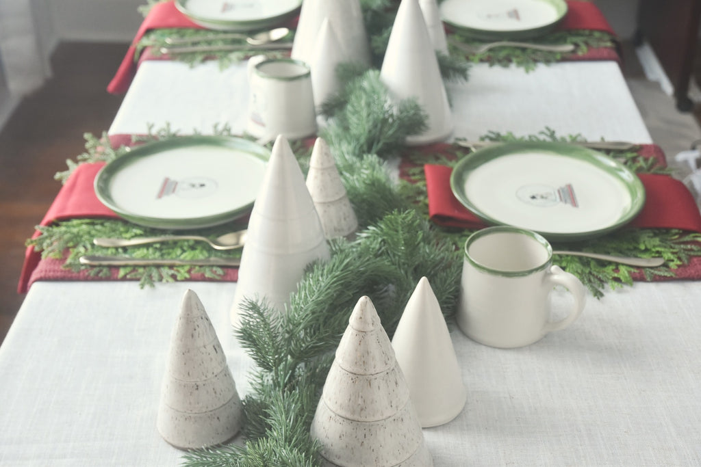 Handmade Ceramic Christmas Trees - handmade in Winchester, KY - copyright Dirty South Pottery