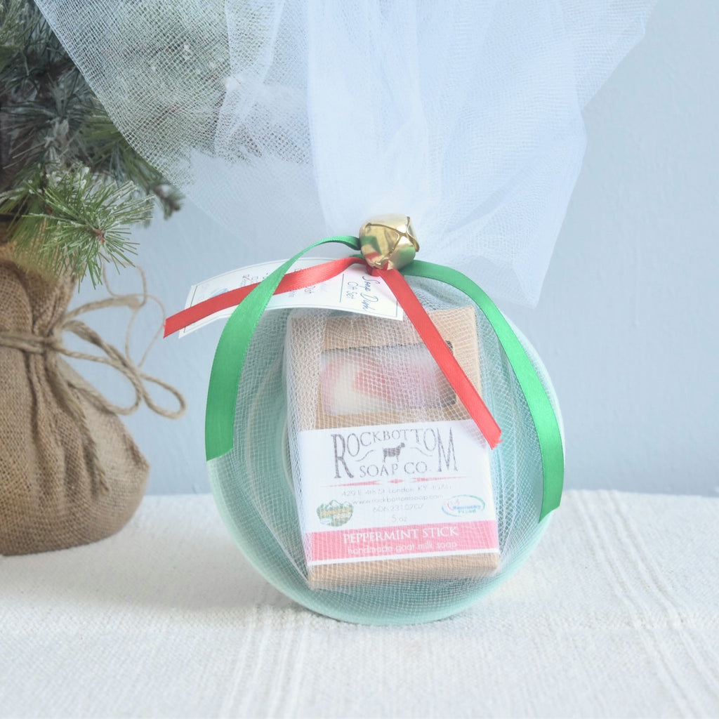 Handmade Soap Dish Gift Set with small batch soap & soap dish . Hostess gift idea . Teacher Gift idea