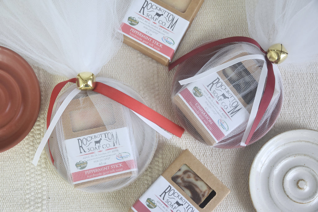 Handmade Soap Dish Gift Set with small batch soap & soap dish . Hostess gift idea . Teacher Gift idea