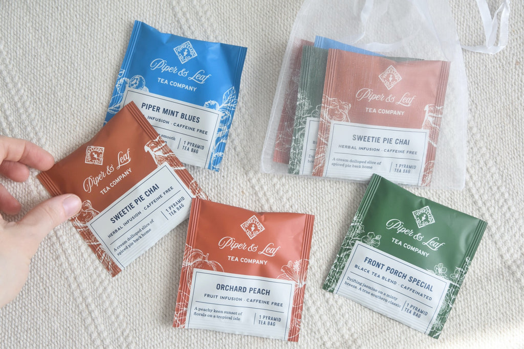 Single Bag Sampler Pack | Piper & Leaf Bagged Teas (4 ct.)