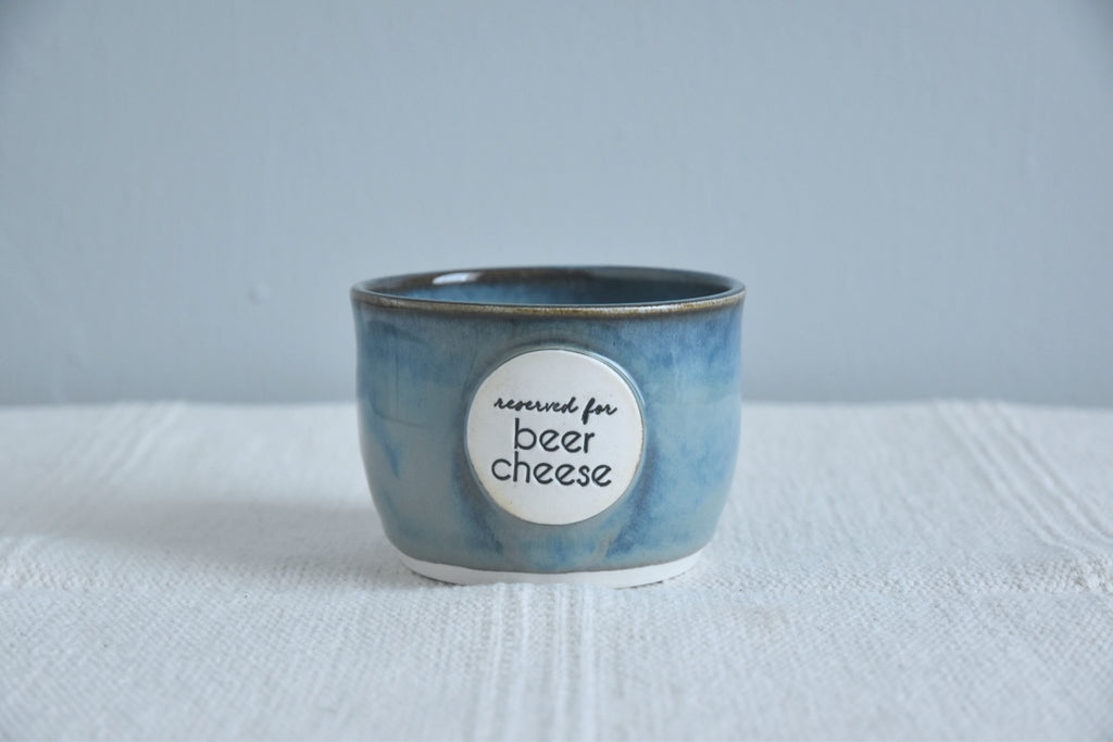 Handmade beer cheese bowl from Winchester, KY - the birthplace of Beer Cheese