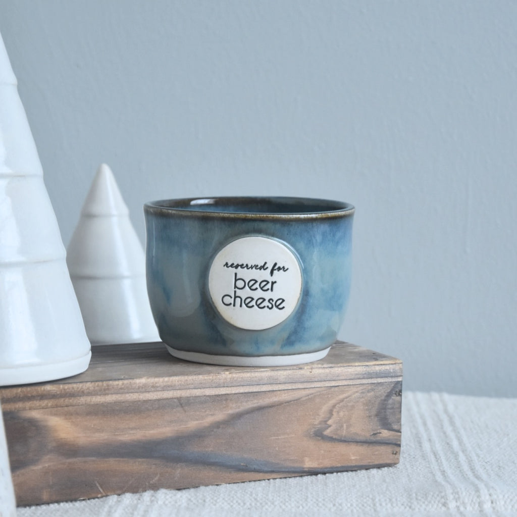 Handmade beer cheese bowl from Winchester, KY - the birthplace of Beer Cheese
