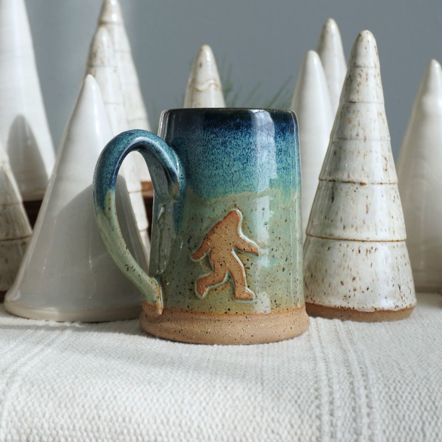 Handmade Bigfoot Mug - perfect gift for outdoor enthusiasts and lovers