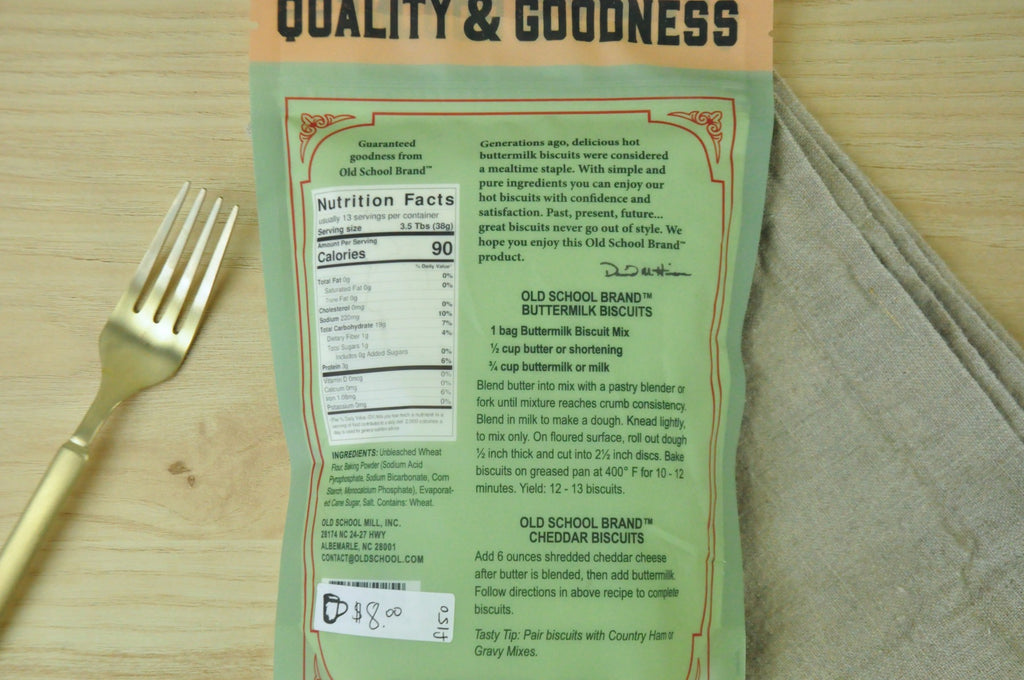 Old School Buttermilk Biscuit Mix goes together with our handmade pottery as a great house warming gift -  Winchester, Kentucky