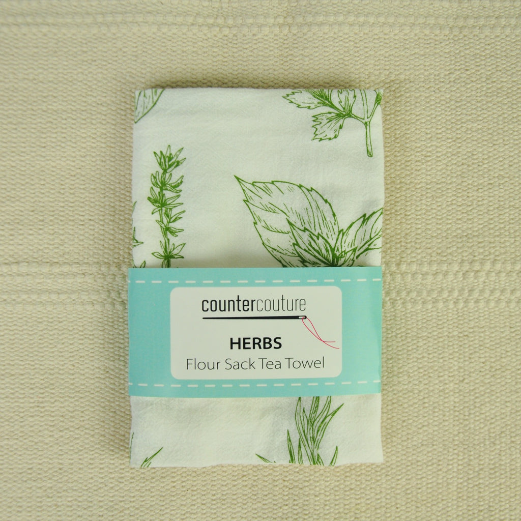 Herbs Tea Towel