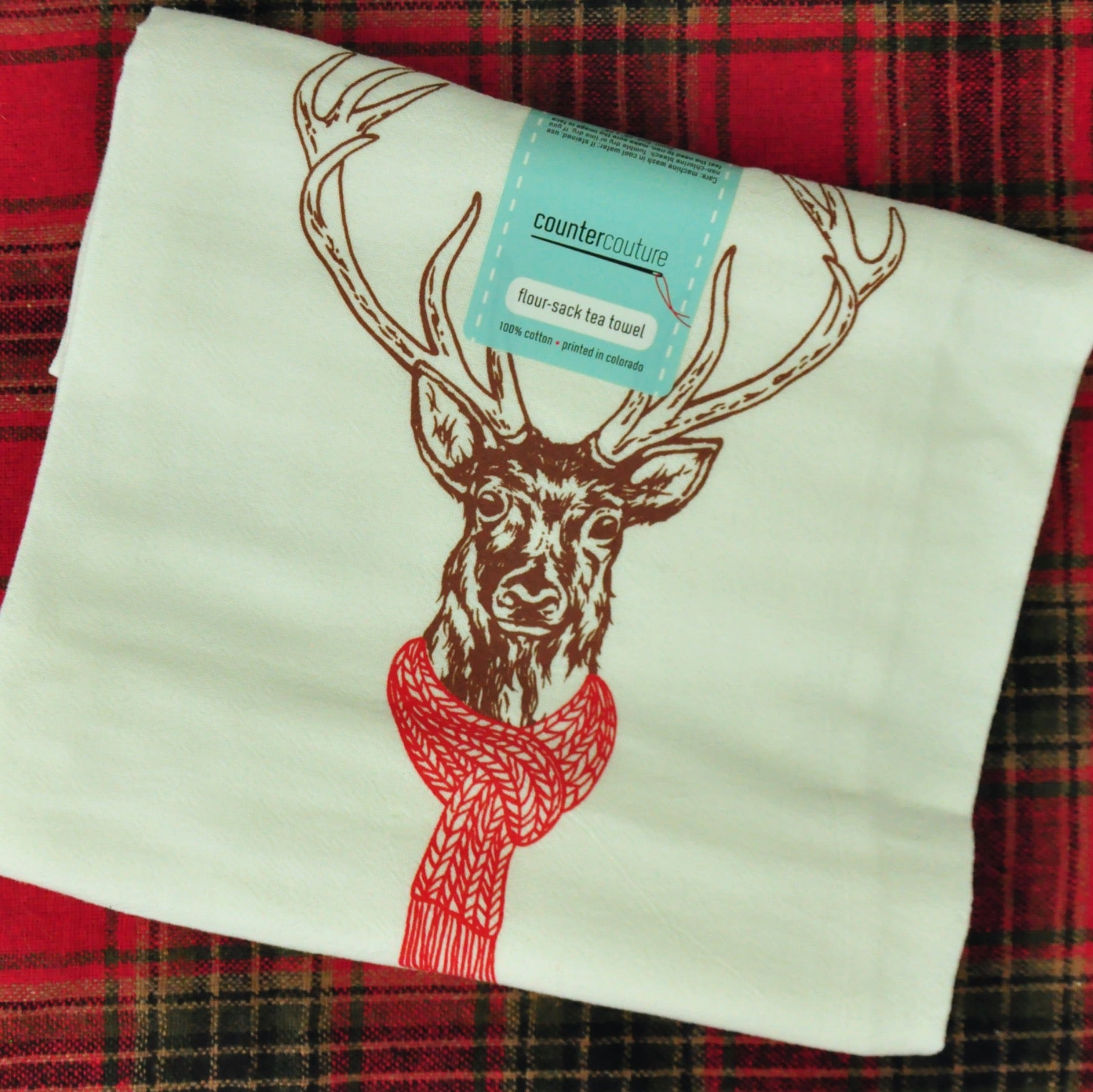 Counter Couture Elk Flour Sack Tea Towel