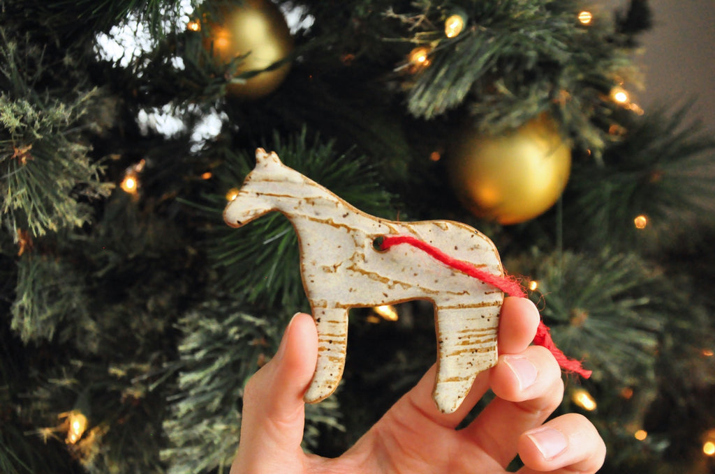 Elegant Horse Ornament - Rustic ornament, Woodland ornament, Horse ornament from Kentucky