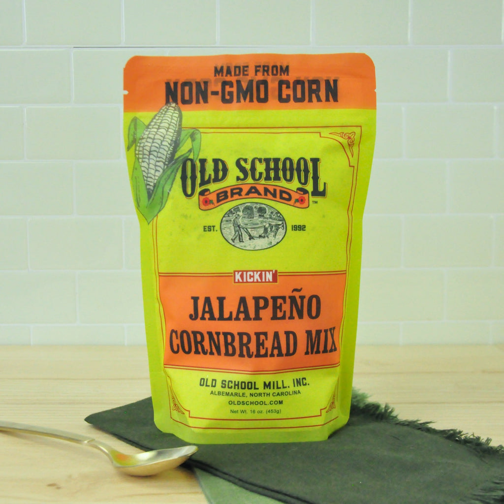 Old School Brand Jalapeño Cornbread Mix pairs perfectly with our handmade Batter Bowls for a gift idea in Winchester, KY
