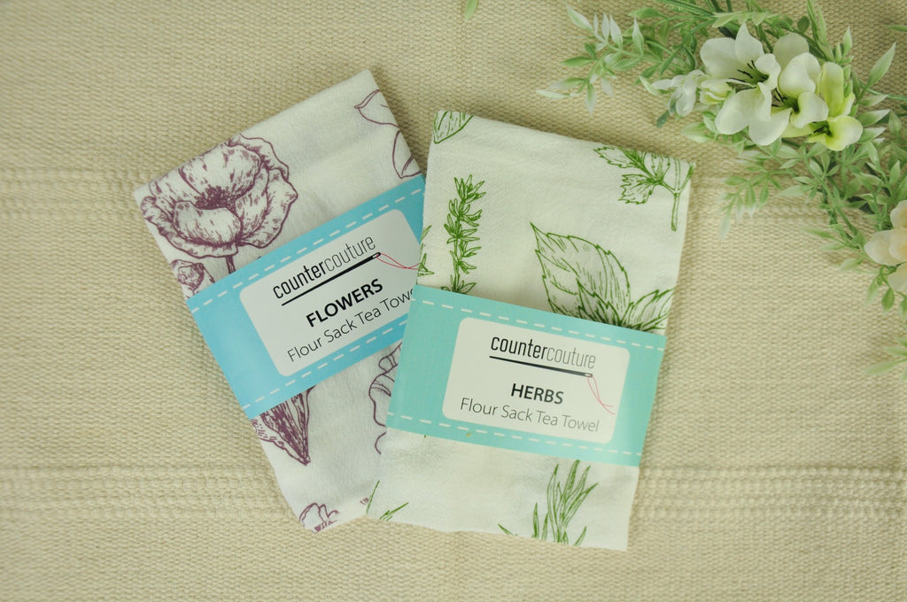 Flowers Tea Towel
