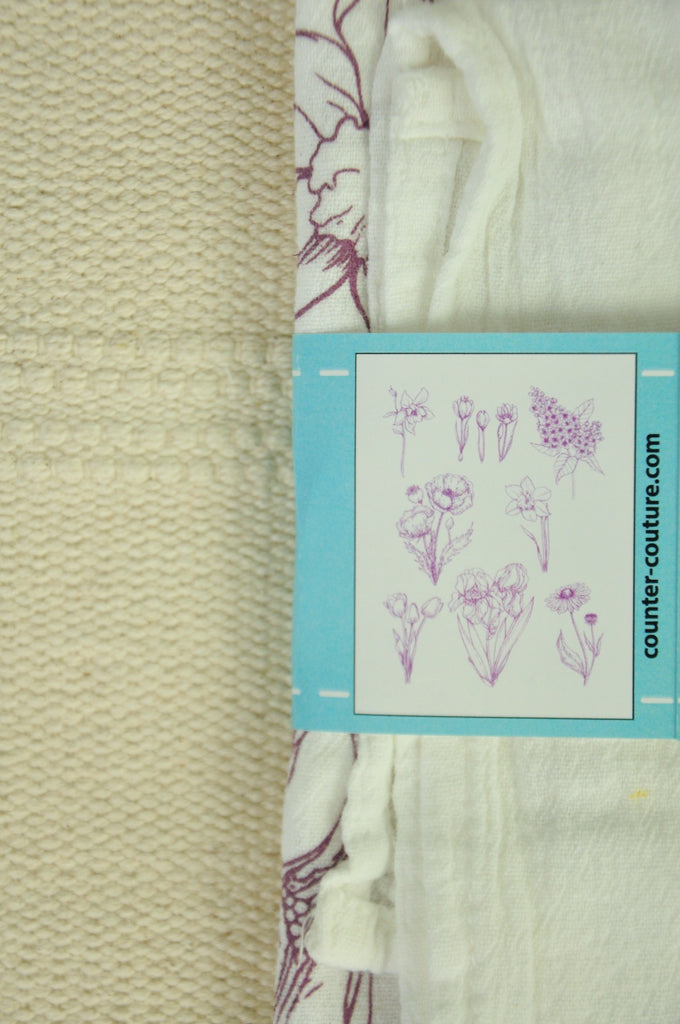 Flowers Tea Towel