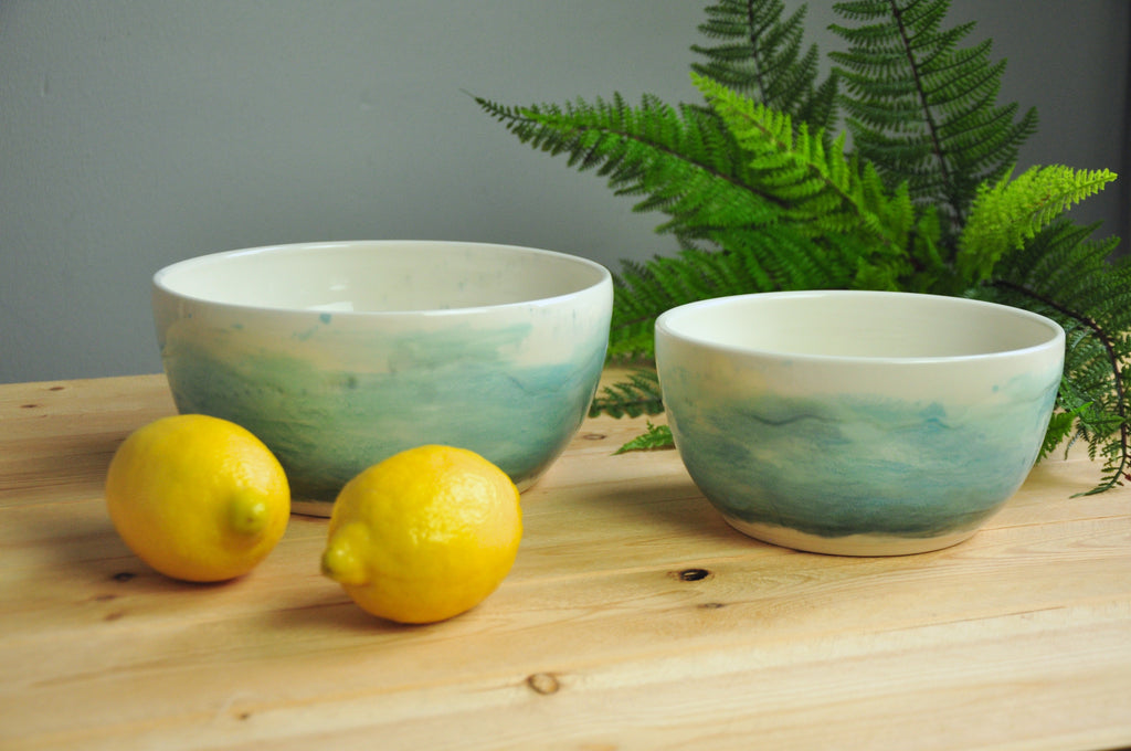 Serving Bowls in Watercolor Collection - Made in Winchester, KY